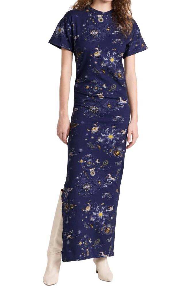 Chufy Dylan Midi Dress In Cosmos Navy