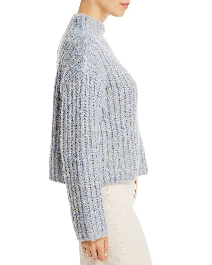 AQUA Ribbed Mock Turtleneck Sweater - Exclusive 4