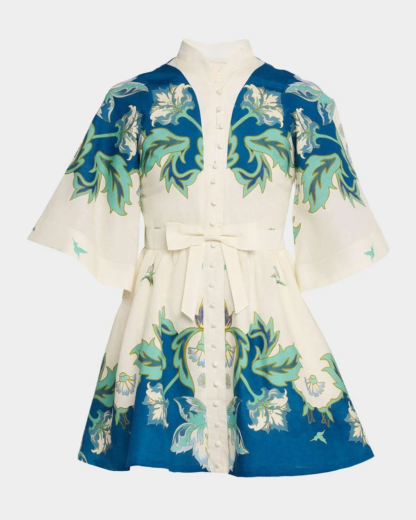 Mestiza New York Carmen Flared Floral-Print Mini Dress 1