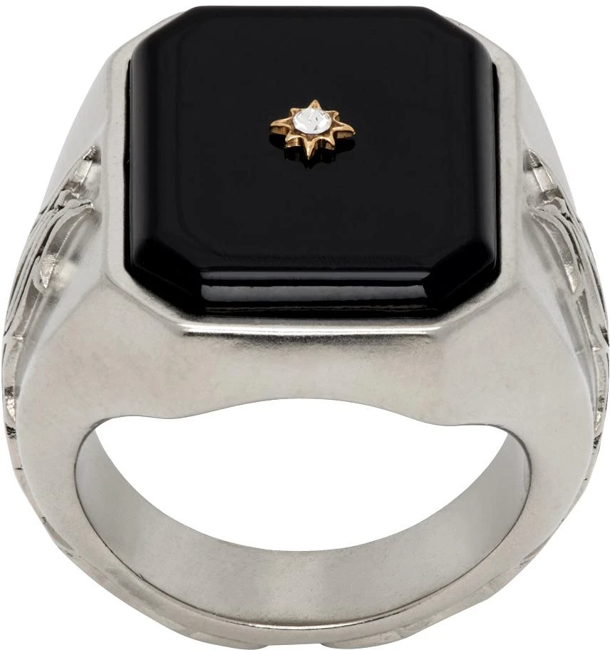 Silver Enamel Animation Signet Ring – On Sale Now with Up to 10 - Main Image