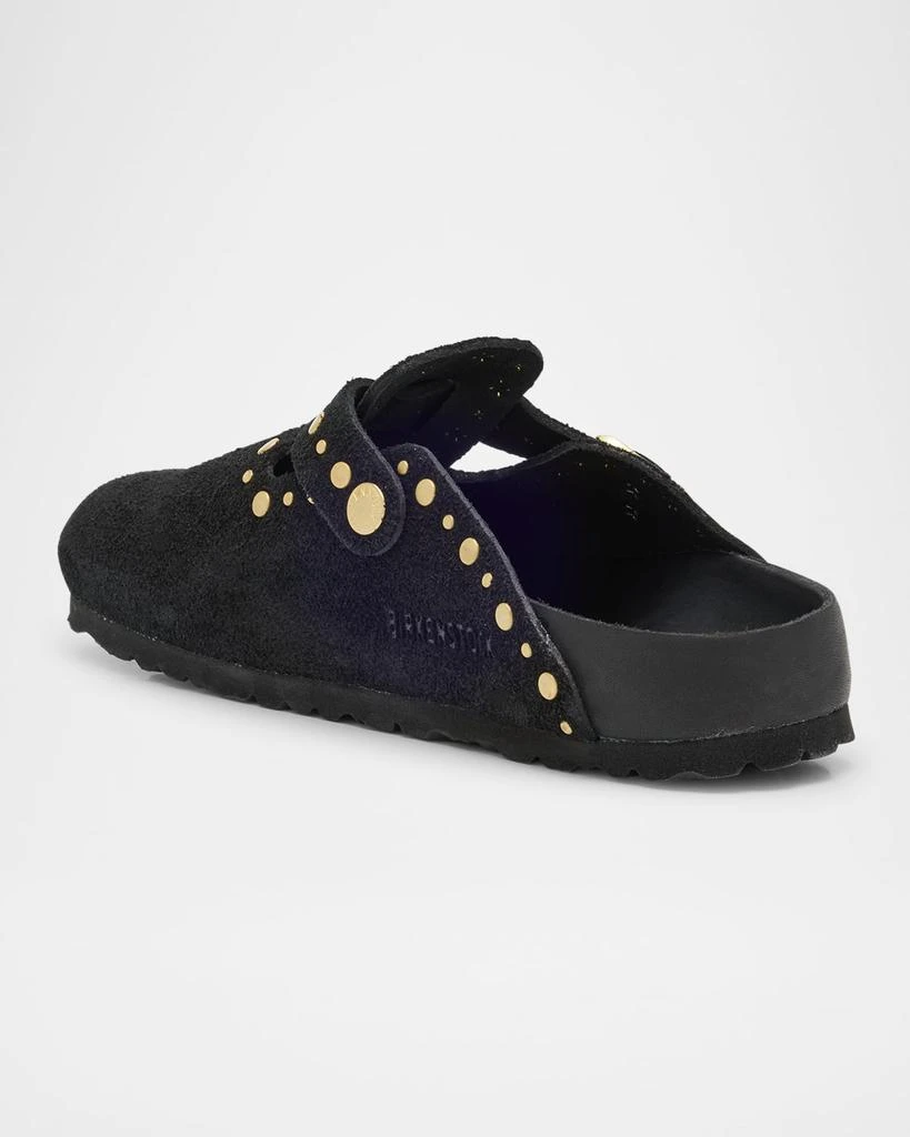 Birkenstock Boston Suede Stud Buckle Slide Clogs 2