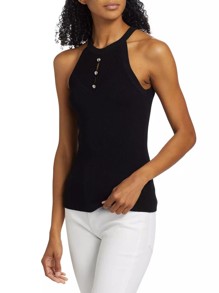 Tahari Jylian Halter Neck Knit Top 4