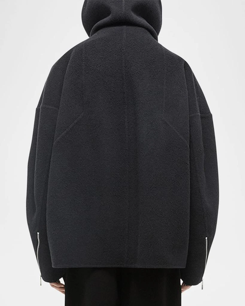 Helmut Lang Men's Cocoon Zip-Up Wool Overshirt 3