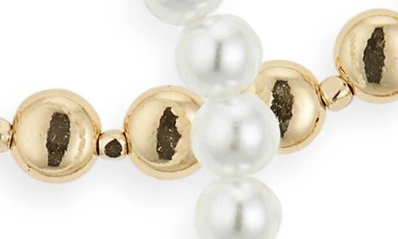 Cara Set of 4 Faux Pearl 
Chain Bracelets 2