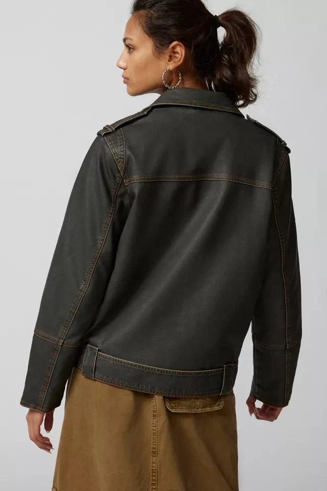 Urban Outfitters UO Geri Distressed Moto Jacket 3