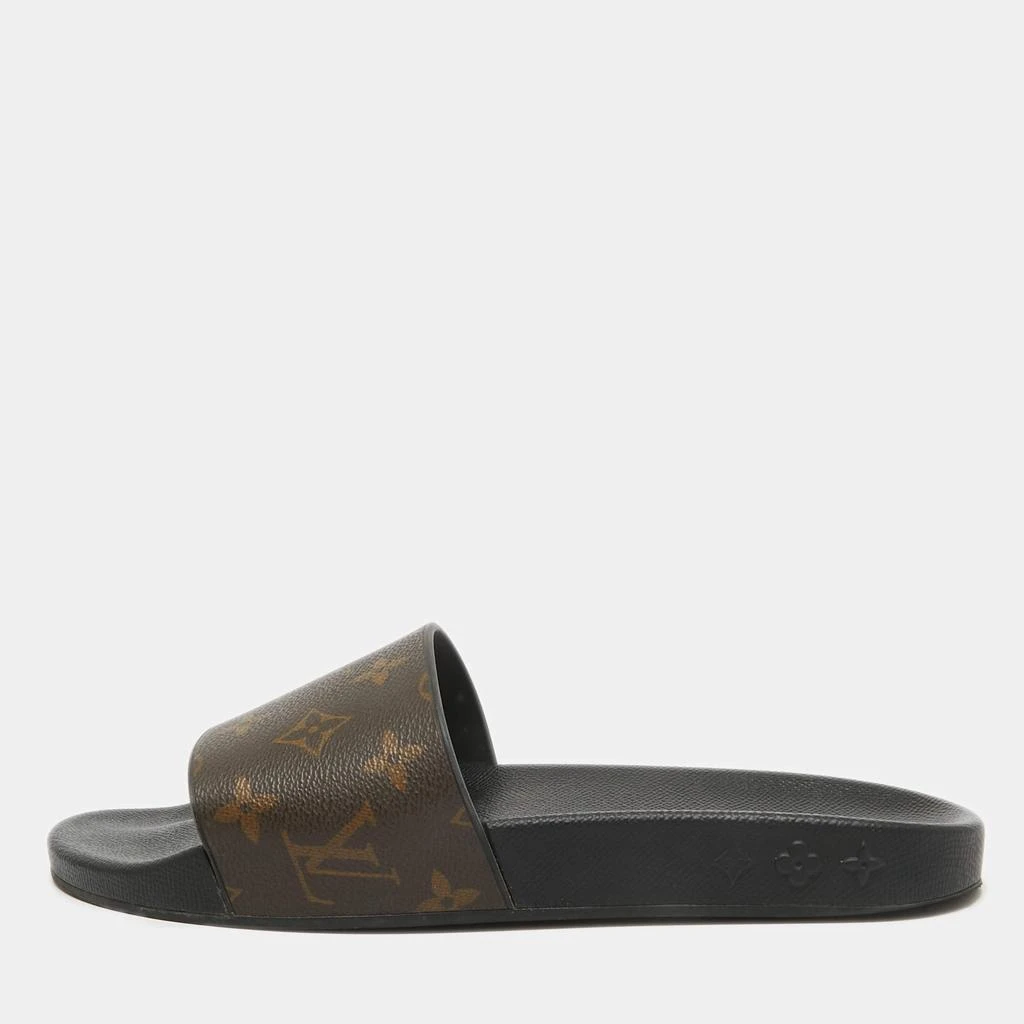 Louis Vuitton Louis Vuitton Monogram Macassar Canvas Waterfront Slides Size 40.5 1