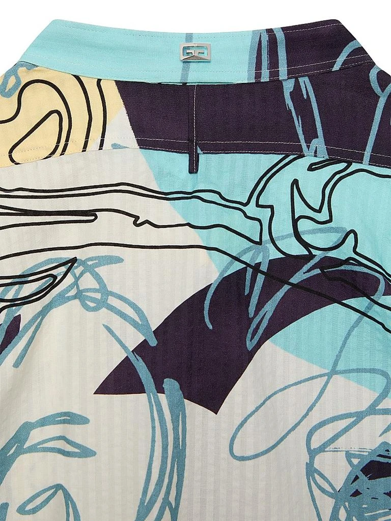 Givenchy Printed Shirt in Seersucker Cotton 5