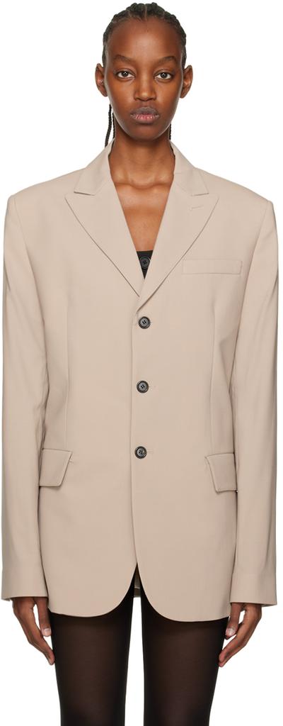 Nensi Dojaka Nensi Dojaka Double Breast Drawstring Blazer