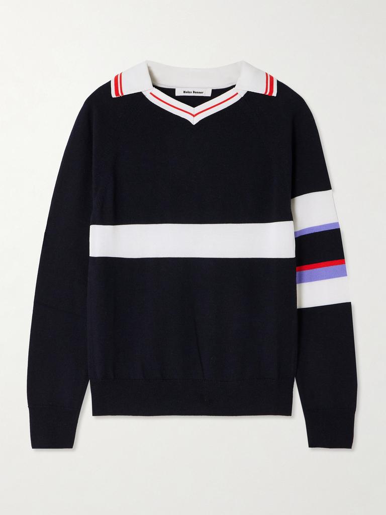 【送料&関税込】Wales Bonner calm Sweater WALES BONNER Calm Polo - Sweaters - Free Shipping - BeyondStyle