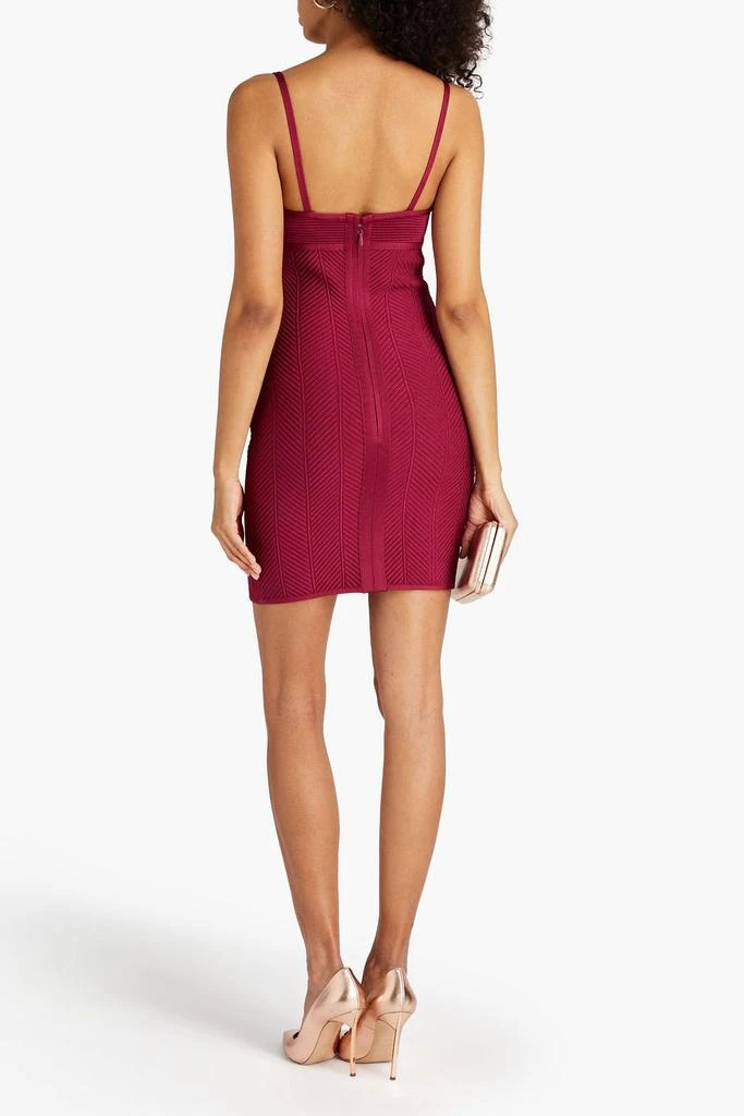 Herve Leger Ribbed bandage mini dress 3
