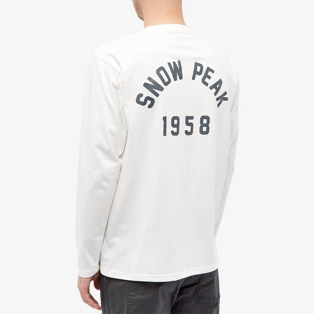 Snow Peak Snow Peak Long Sleeve Foam Print T-Shirt 3