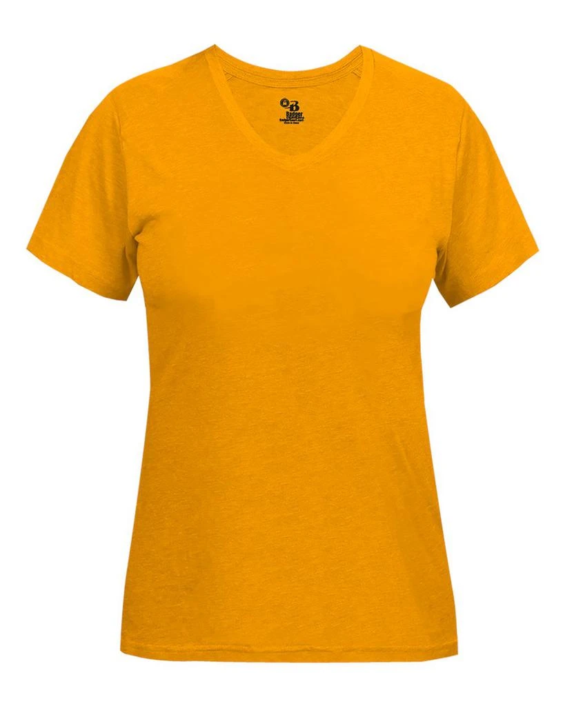 Badger Women’s Triblend Performance V-Neck Short Sleeve T-Shirt 22