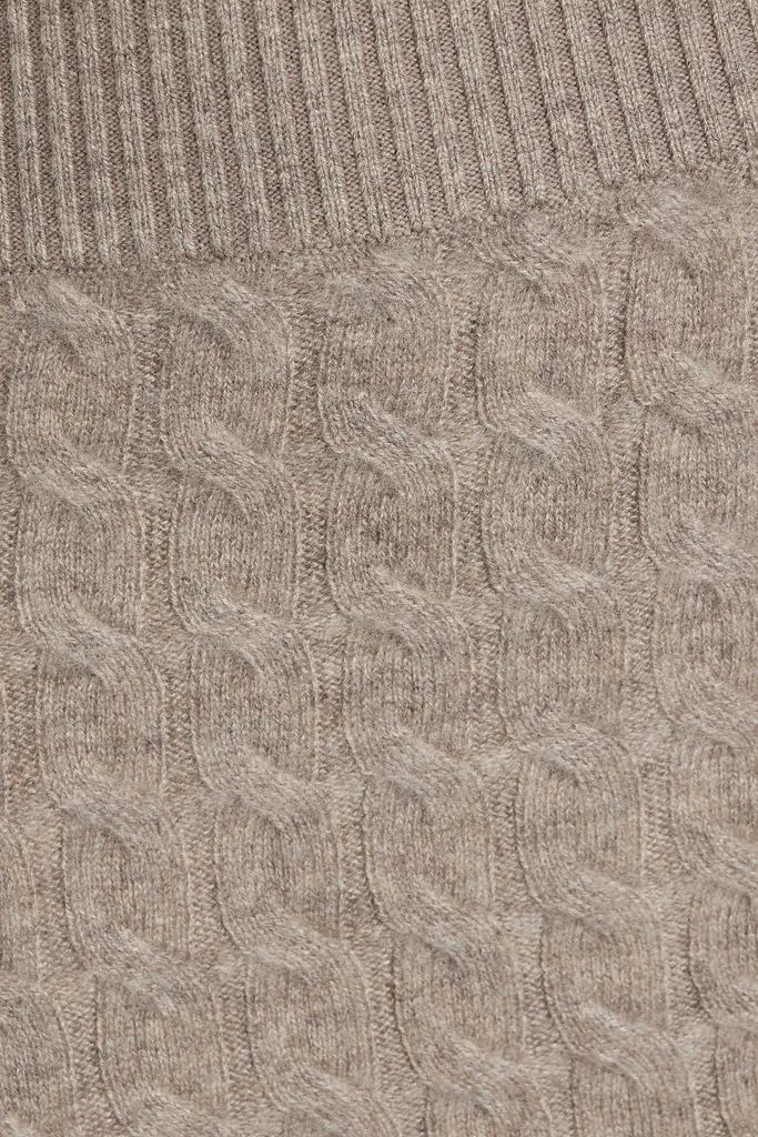 Naadam Cable-knit cashmere mini skirt 4