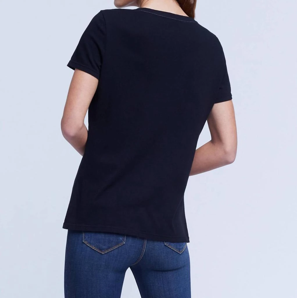 L'Agence Daija Relaxed V-Neck Tee 4