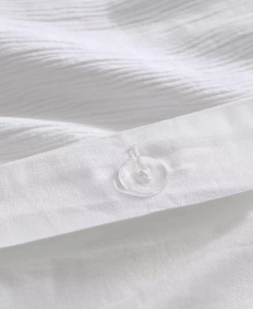 Vera Wang Solid Textured Pleats 3-Pc. Duvet Cover Set 5