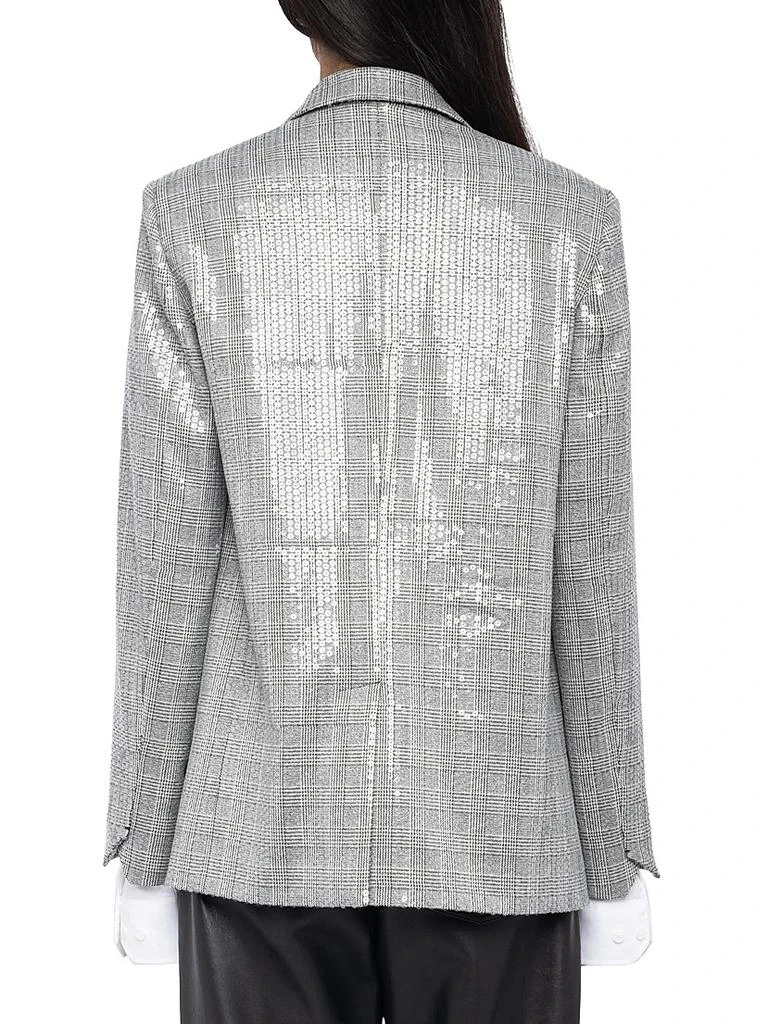 ZADIG & VOLTAIRE Vanille Car Sequined Plaid Blazer 5
