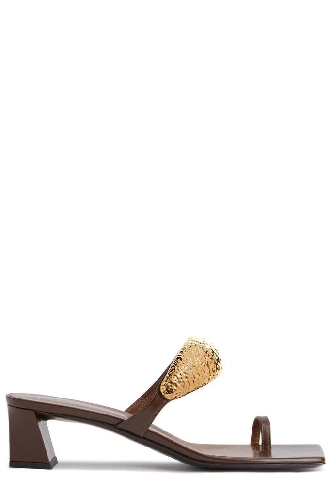 Giuseppe Zanotti Giuseppe Zanotti Ania 45 Hammered-Heel Sandals 1
