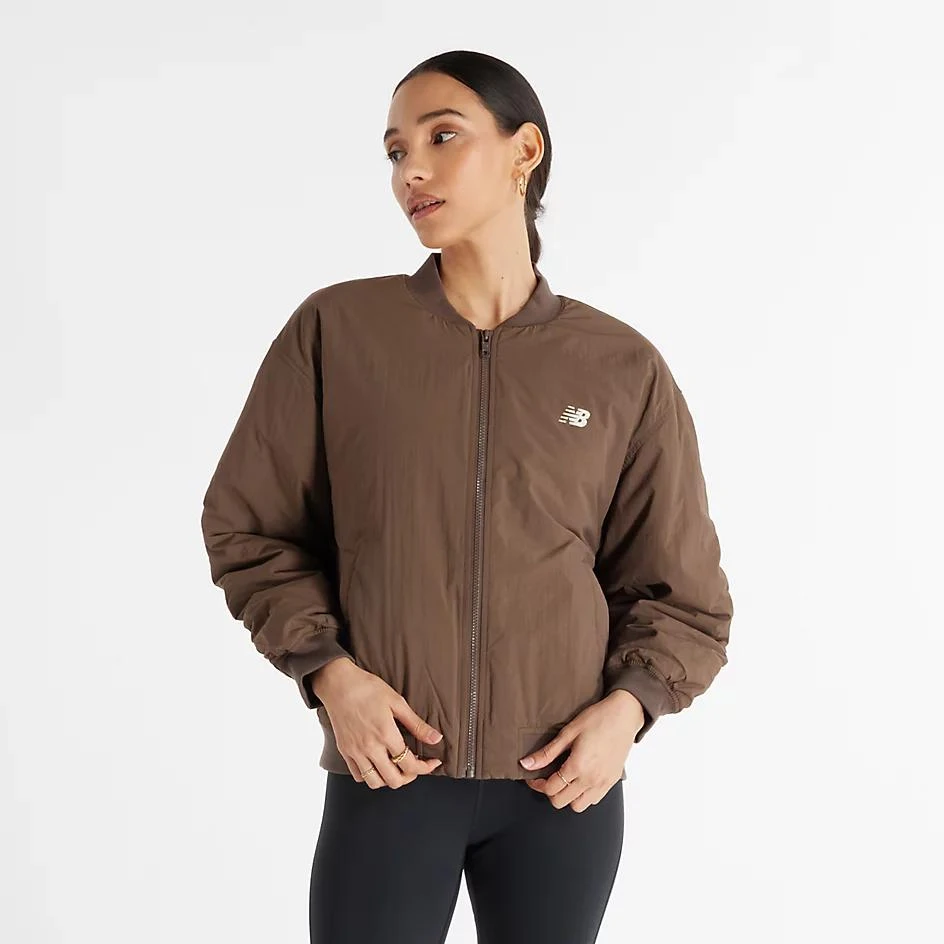 New Balance Graphic Woven Bomber Jacket 1