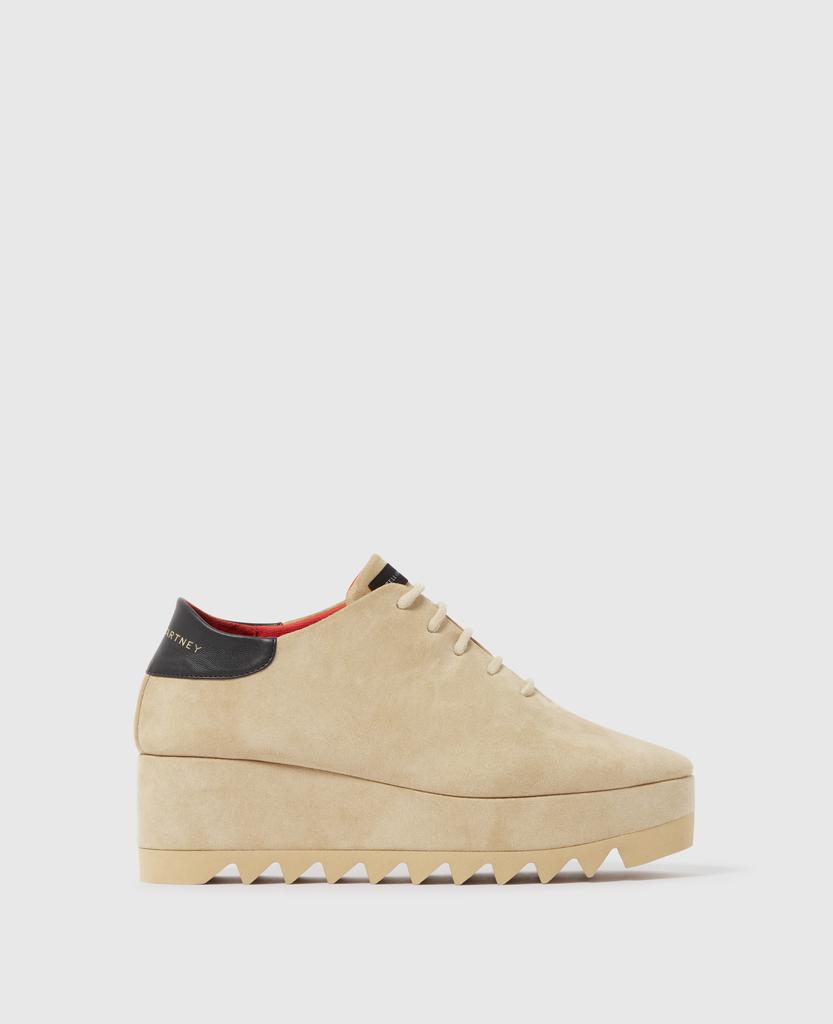 Stella McCartney Stella McCartney - Elyse Lace-Up Platforms, Woman, Desert, Size: 34
