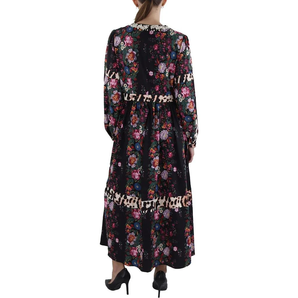 Beulah Womens Floral Print Embellished Maxi Dress 2