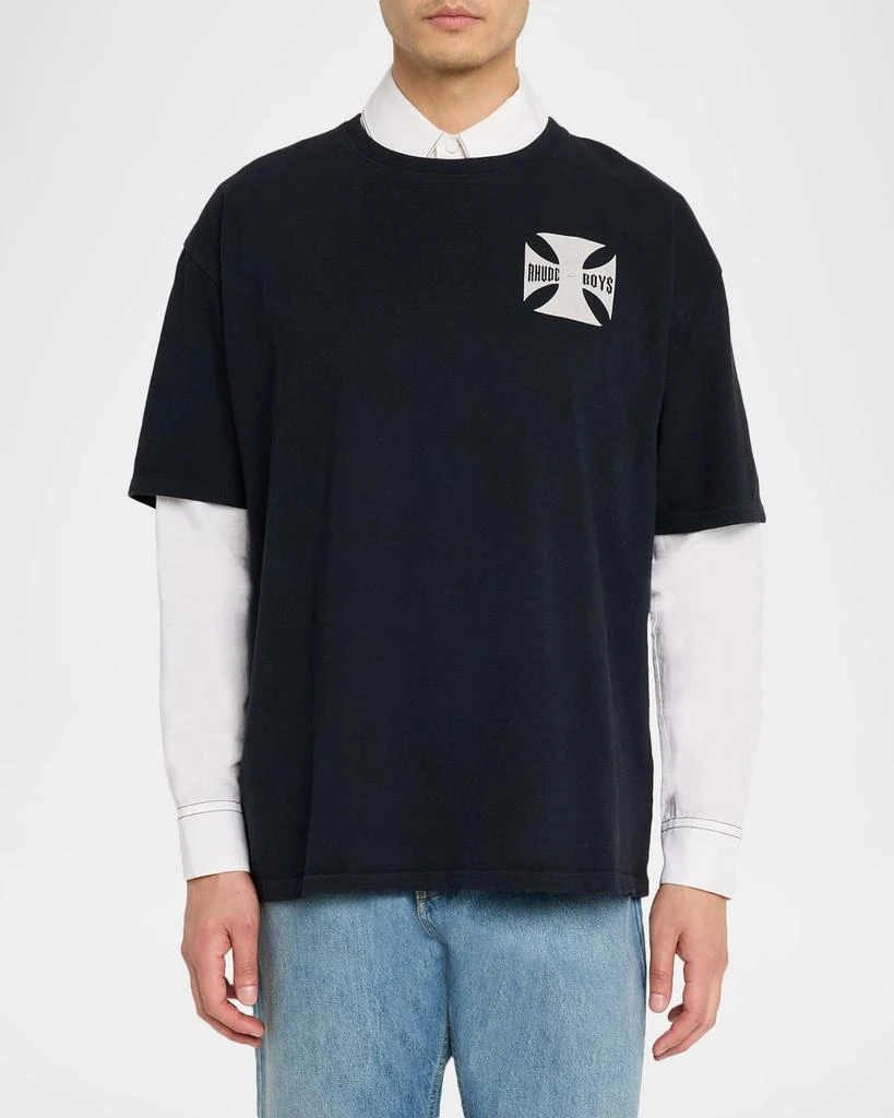 Rhude Men's Rhude Boys Oversized Graphic T-Shirt 4