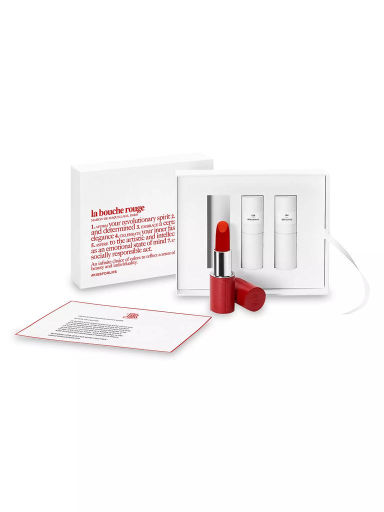 La Bouche Rouge Lipstick Set With Fine Leather Case