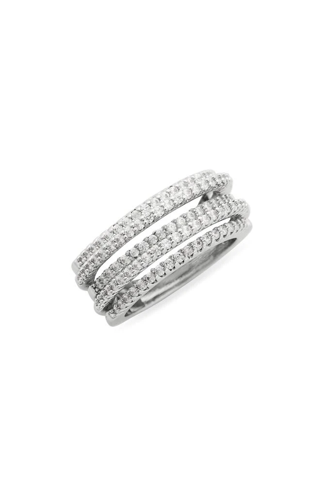 Covet Faux Stack Crystal Ring