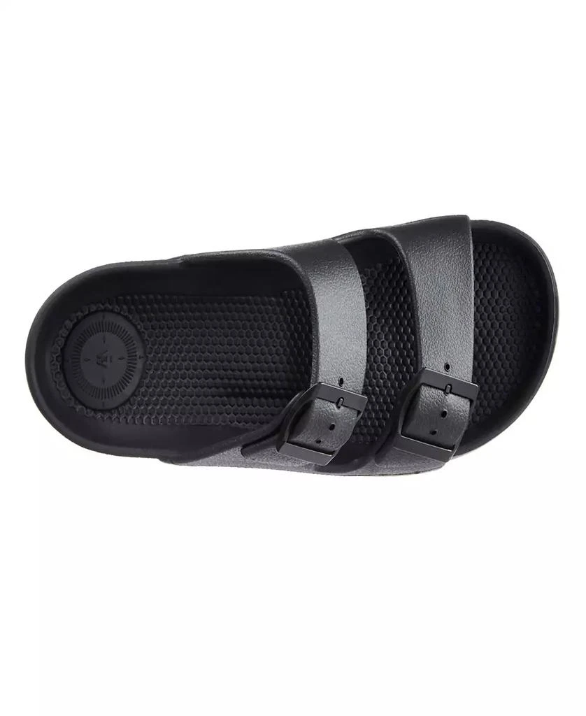 Totes Men's Double Buckle Adjustable Slides 3