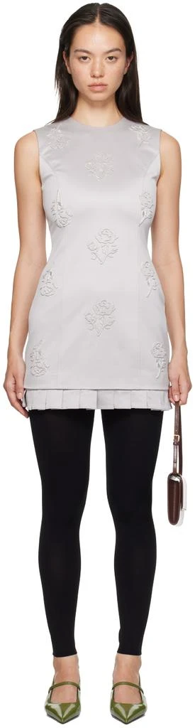 Shushu/Tong Silver Sleeveless Minidress 1