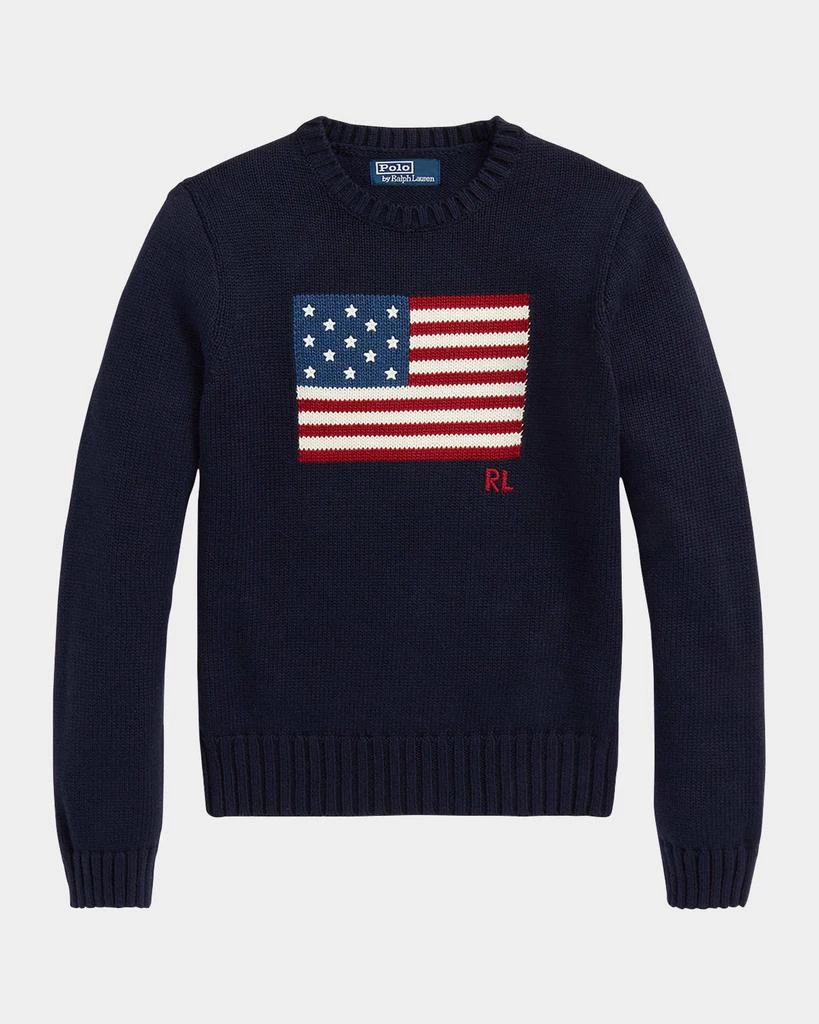 Ralph Lauren Flag Cotton Crewneck Sweater 1