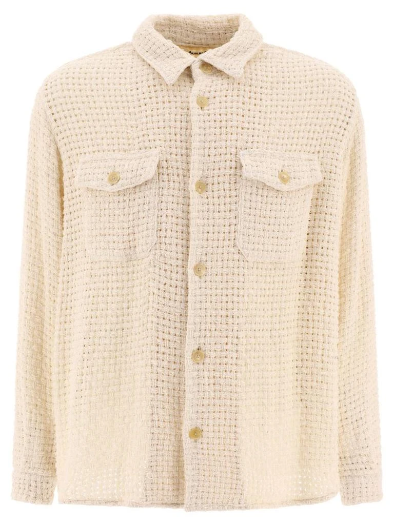 AURALEE Auralee "Homespun Summer Tweed" Shirt 1