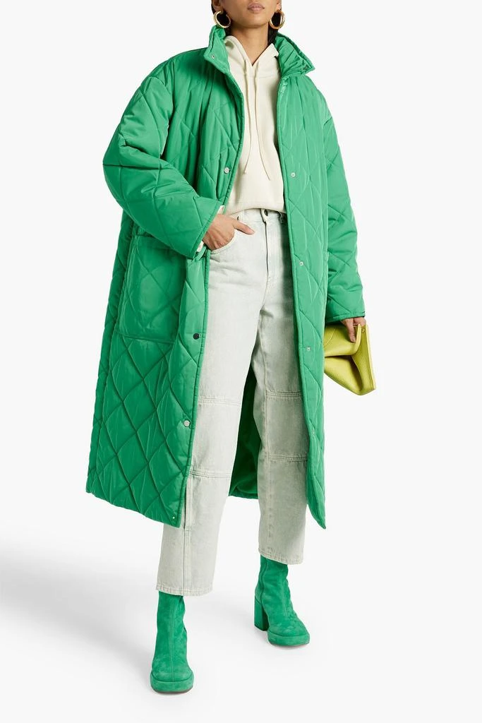 STAND STUDIO Sage quilted shell coat 2