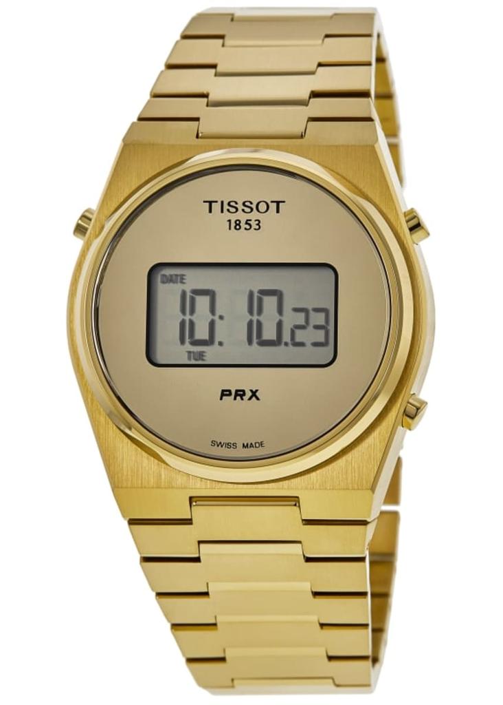 Tissot PRX 39mm Digital Dial Yellow Gold PVD Men's Watch T137.463.33.020.00
