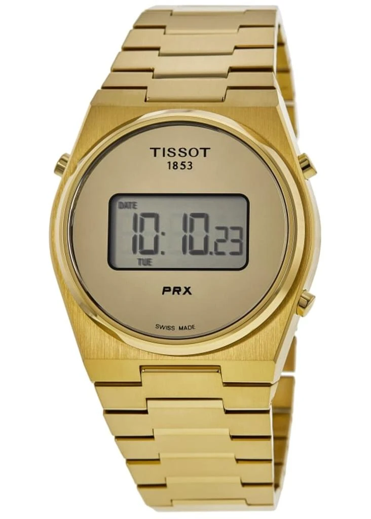 Tissot PRX 39mm Digital Dial Yellow Gold PVD Men's Watch T137.463.33.020.00 1