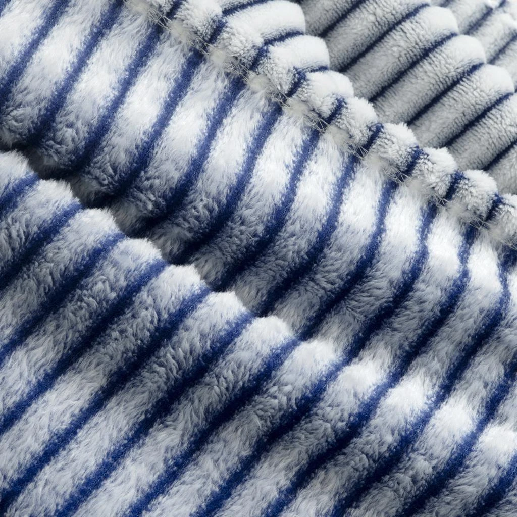 Lush Decor Super Cozy Ultra Soft Ribbed Faux Fur Oversized Blanket/Bedspread 6