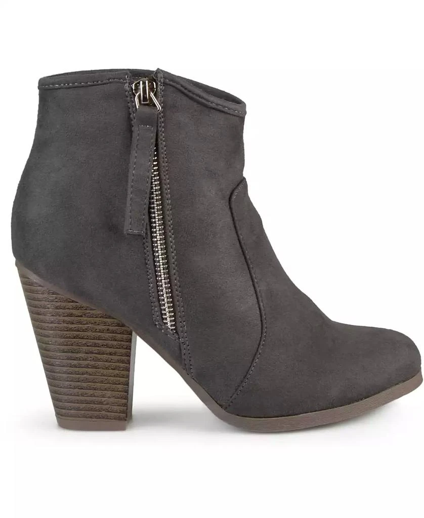 Journee Collection Women's Link Western Zipper Ankle Booties 5