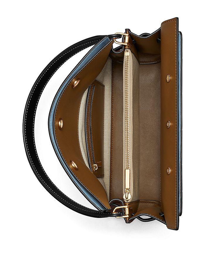 Tory Burch Lee Radziwill Croc Embossed Double Bag