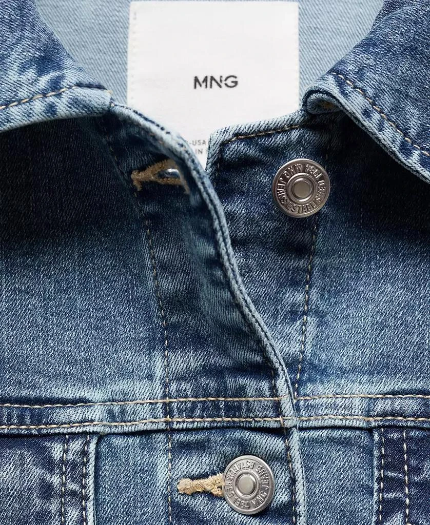 Mango Women's Pocketed Denim Jacket 3
