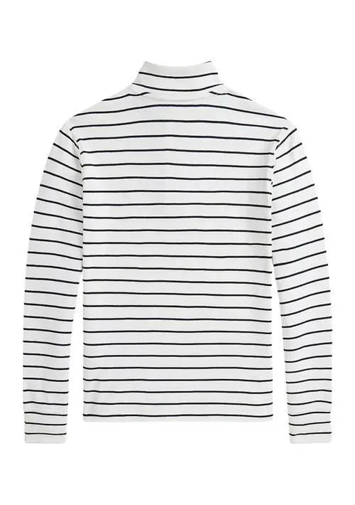 Ralph Lauren Boys 8-20 Striped Cotton 1/4 Zip Pullover 2