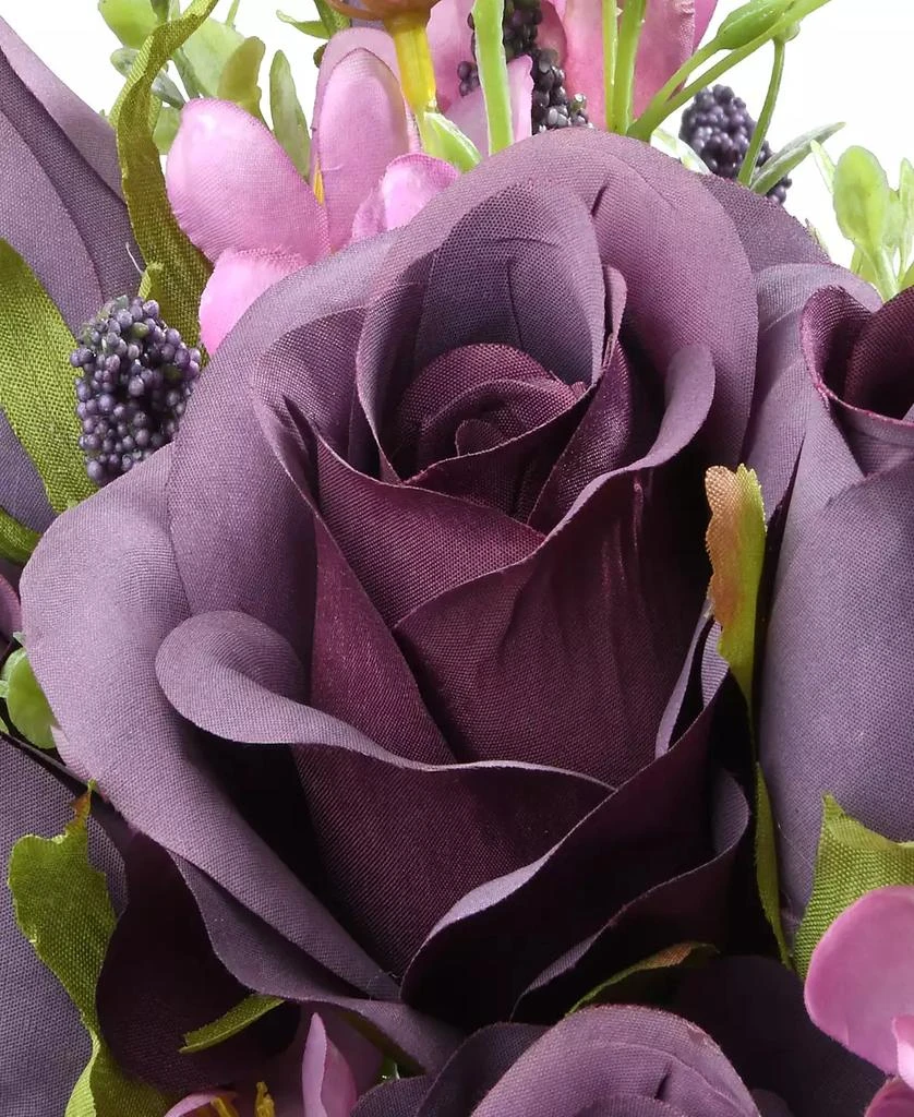 National Tree Company 19 Purple Rose Bundle 3