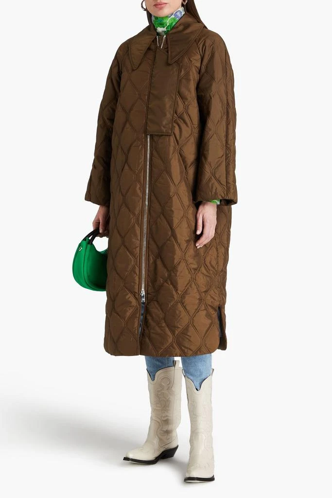 Ganni Quilted ripstop coat 2