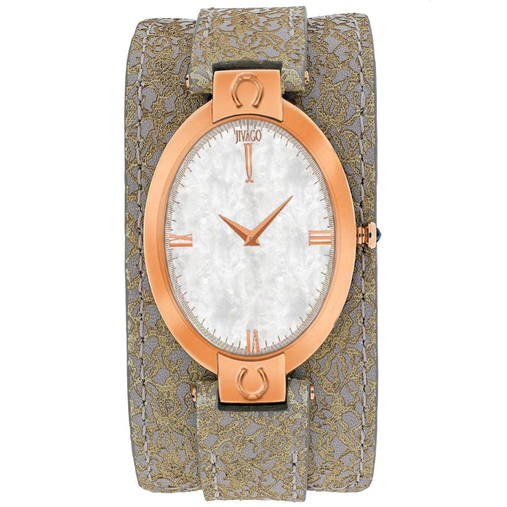JIVAGO Women's White MOP dial Watch
