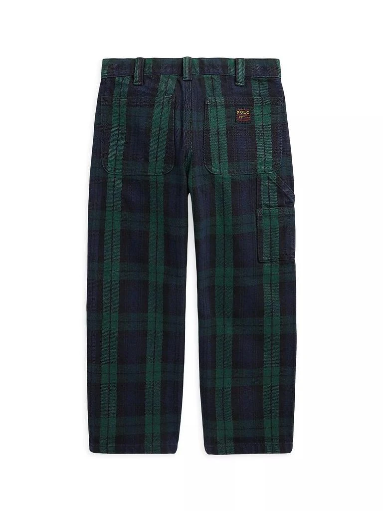 Ralph Lauren Little Boy's Plaid Carpenter Pants 3