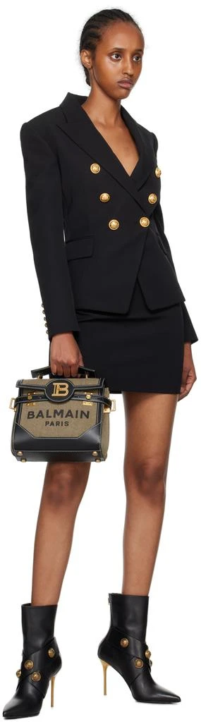 Balmain Black Double-Breasted Blazer 4