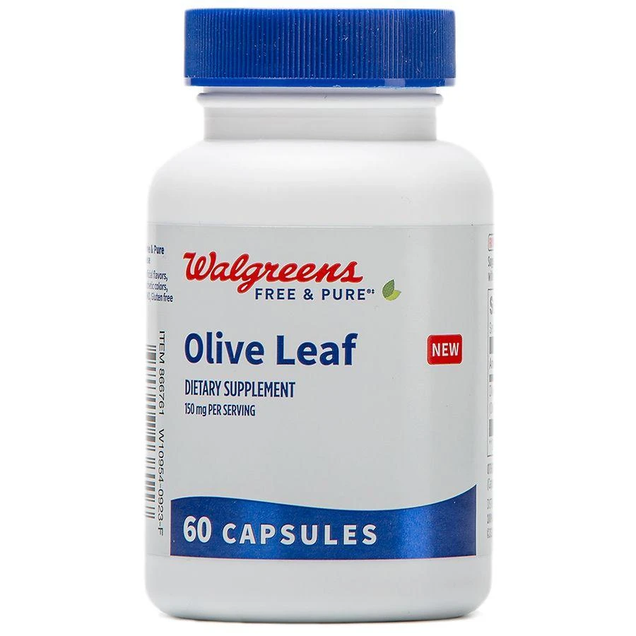 Walgreens Free & Pure Olive Leaf Supplement 150mg Capsules (60 days) 3