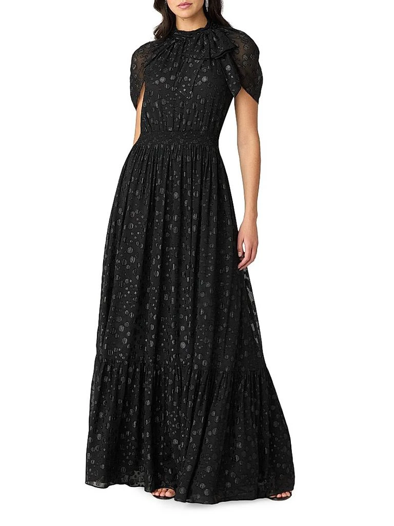 green emerald velvet dress Shoshanna main image 1