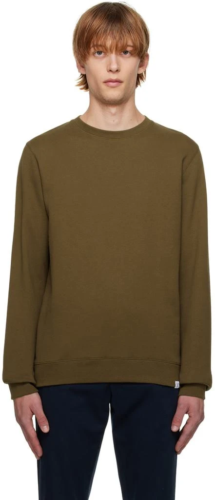 NORSE PROJECTS Khaki Vagn Classic Sweatshirt 1