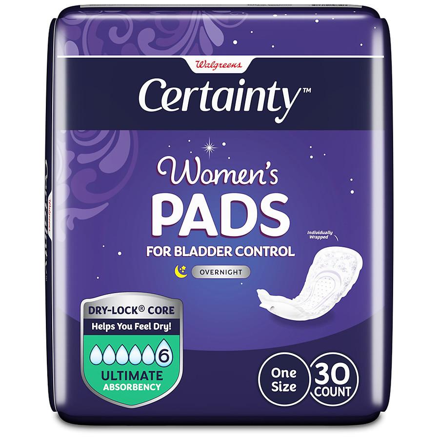 Walgreens Overnight Incontinence Pads, Ultimate Absorbency