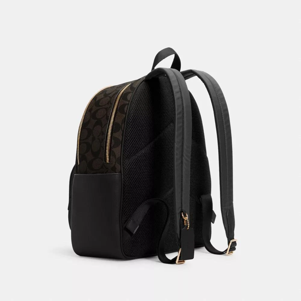 Coach Court Backpack In Signature Canvas 3
