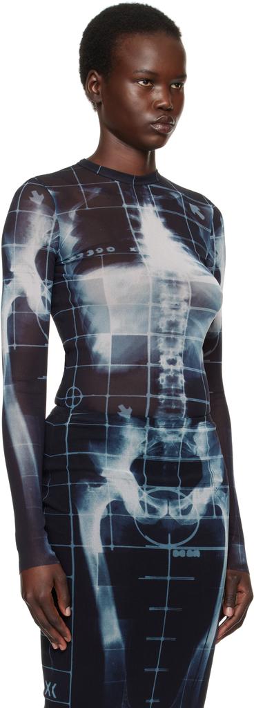 Jean Paul Gaultier Black & Blue 'The Squeletor' T-Shirt